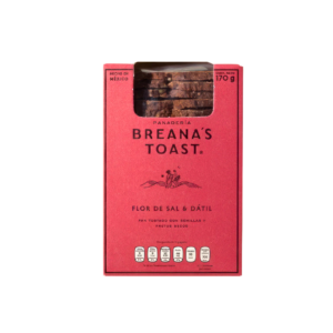 Breana's toast Flor de sal y Datíl